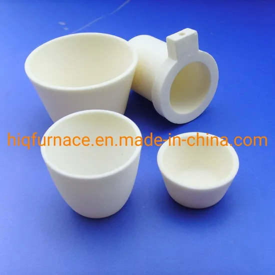High Purity Alumina/Zirconia Ceramic Tubes/Crucibles/ Boats, High Purity Cylindrical Al2O3 Ceramic Corundum Alumina Crucible for Metal Melting in Laboratory
